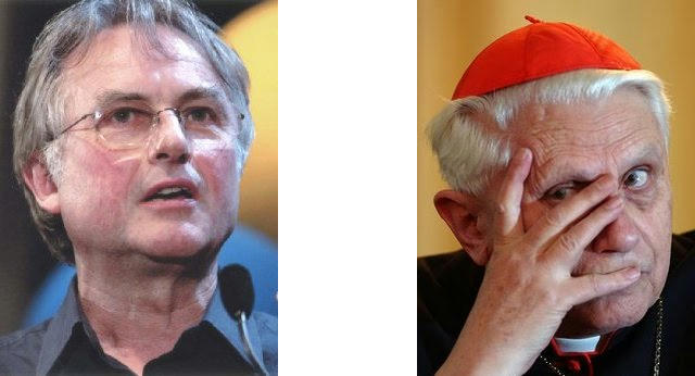 Richard Dawkins and Jozef Ratzinger a.k.a. Benedict XVI
